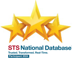 STS National Database Participant 2024 logo with tagline Trusted. Transformed. Real-Time.